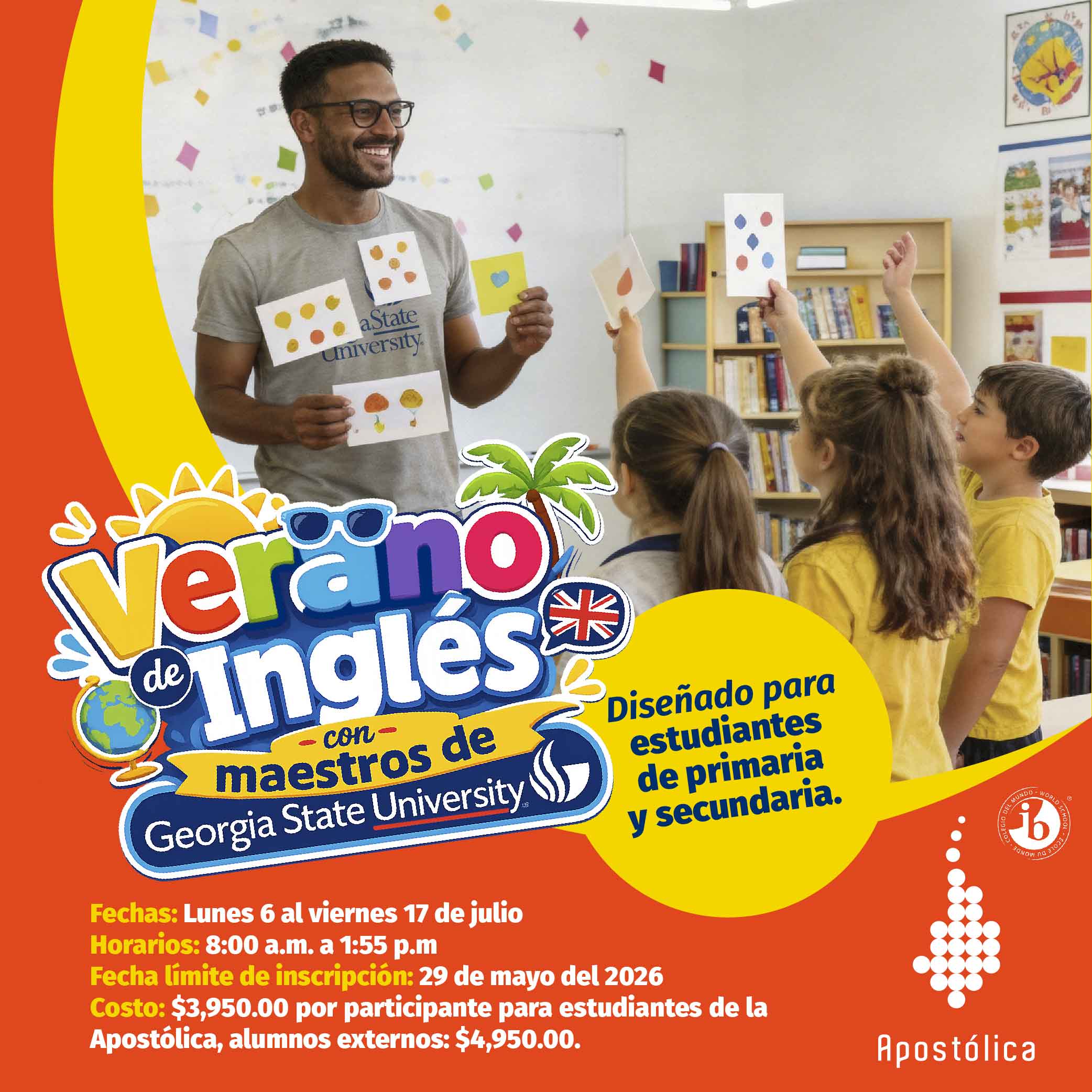 ¡Inscríbete a nuestro Verano de Inglés en colaboración con Georgia State University! 